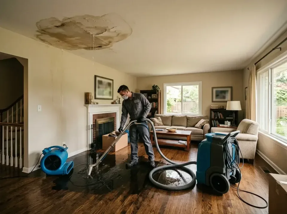 attic-pipe-burst-ceiling-drip-008 — frequently asked questions, Water Damage Restoration & Carpet Care in Menomonee Falls, WI